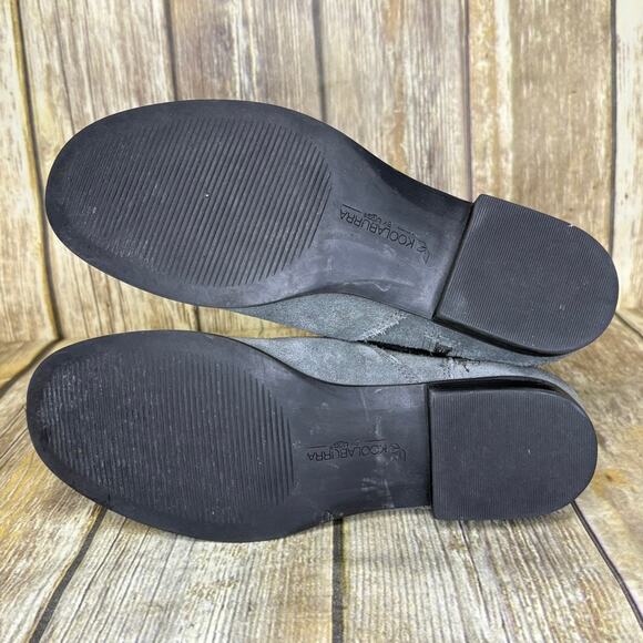 Koolaburra by UGG Elista Grey Suede Mid-Calf Biker Boot Womens SZ 6.5 - Picture 4 of 8